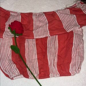 Striped Off-Shoulder Top